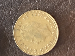 Münze Münzen Umlaufmünze Spanien 1 Peseta 1980 im Stern 82 Bild 2