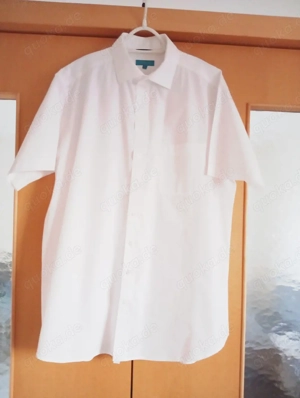 Kurzarmhemd, Gr. 45, weiß, neuwertig 