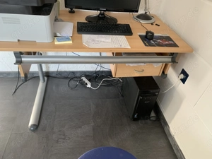 Höhenverstellbarer Schreibtisch 70x 120x x 75 cm (LxBxH)
