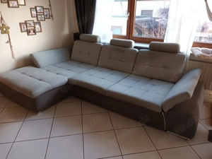 Ecksofa Grau