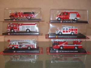 6 x Feuerwehr Modelle OVP Blister Delprado neu