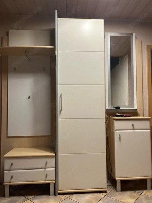   Garderoben Set Weiß massiv top Qualität  