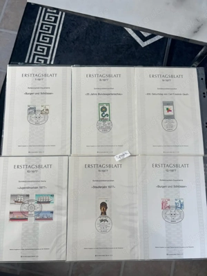 Briefmarken Komplett Jahrgang 1977 Ersttagsblatt von Sammler! Neu!