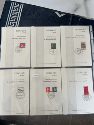 Briefmarken Komplett Jahrgang 1976 Ersttagsblatt von Sammler Neu!