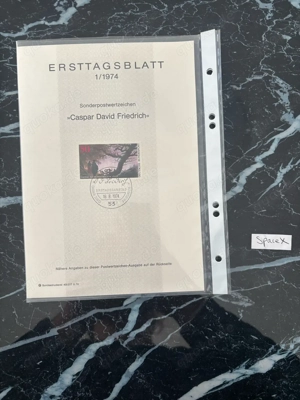 Briefmarke Jahr 1974 Caspar David Friedrich ORIGINAL! Neu