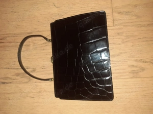 Ledertaschen antik, schwarz und braun, 70er Jahre