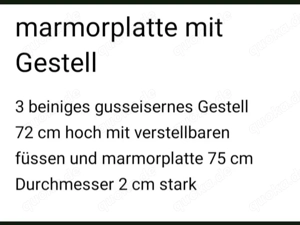 Marmortischplatte Bild 2