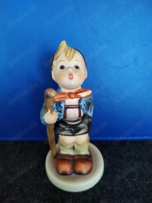 Goebel Hummel Figur, Junge mit Wanderstock, Hans im Glück