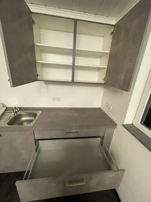 Moderne Einbauküche L-Form grau mit oder ohne Kühlschrank Bild 8