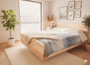 Große Zirbenbetten Aktion! Zirbenbett mit erhöhtem Kopf und Fußteil -38 % vom UVP (bis 31.03.2026)