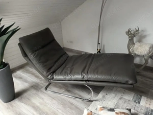 W.Schillig Relaxliege mit Wippfunktion ,echt Leder--neu