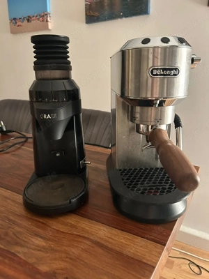 Siebträgermaschine inkl. Mühle und Zubehör 