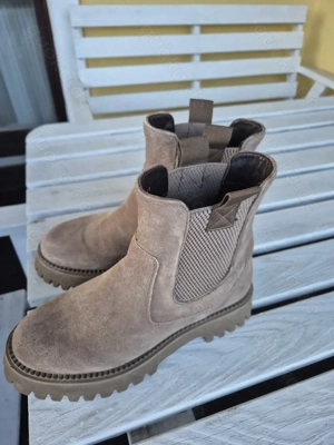Stiefel Chelsea Boots Gr 37 nude beige von ARA