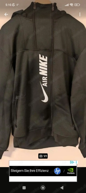 Nike Jacke schwarz mit Kapuze Herren