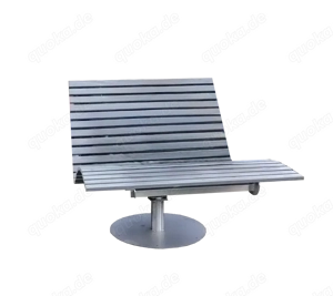 Wellenliege OLA | Edelstahl Eiche Liege Gartenmöbel | PMC