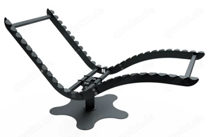 Wellenliege SOLEA Bausatz Stahl Edelstahl Eiche Gartenmöbel | PMC