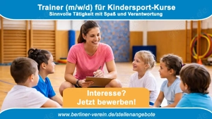 Trainer (m w d) für Kindersport-Kurse gesucht