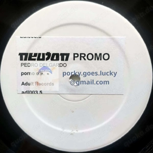 Pedro Delgardo - Porno EP 2006 EP Promo White Label 12" Vinyl Techno