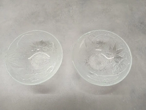 Vintage, 2er Set Glasschalen, KIG Indonesien