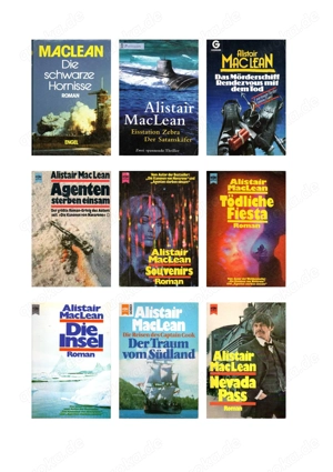 Sammlung 31 Bände (Konvolut) Alistair MacLean (u.a. Schwarze Hornisse; Satanskäfer) Bild 2