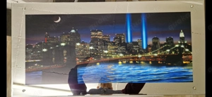 Bild, Spiegelglas, New York, beleuchtet