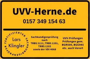 UVV PRÜFUNG Bagger Minibagger Kettensäge Rüttelplatte Dumper  Bild 2