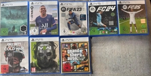5x sony Playstation 5 Disk videospiel sammlung  , 55  für zusammen
