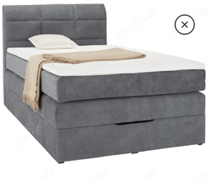 Boxspringbett Grau