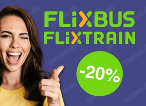 Flixbus   Flixtrain 20% Rabatt Gutschein Voucher Code