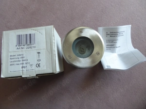 2 Boden Einbauleuchten  ADJUST Round und Square GU 10