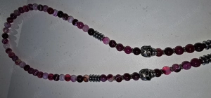 Perlenkette mit Totenkopf 