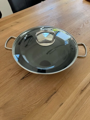 Silit Silargan Wok mit Glasdeckel und Griffen