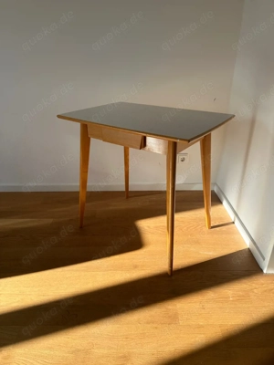 Mid Century Küchentisch 50er  60er Vintage Esstisch mit Schublade - Retro Design