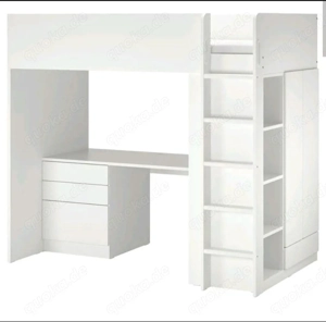 Smastad Ikea Kinderzimmer Hochbett Schreibtisch 