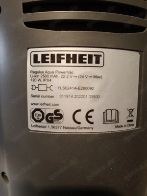 Leifheit Akku Saugwischer Regulus Aqua PowerVac Pro 2.0 + Zubehör