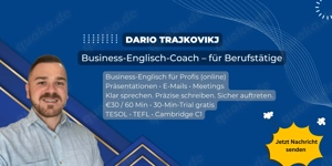 Business English 1-to-1: Presentations, E-Mails, Meetings - Online