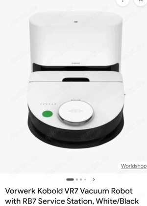 Vorwerk Kobold VR7 Vacum Robot  Weiß  RB7 Service Station