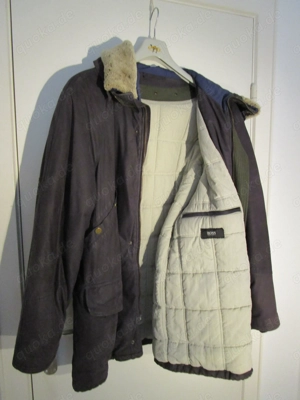 Winter-Leder-Herren-Jacke mit Kapuze, Hugo Boss Bild 2