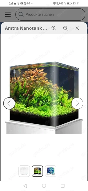 Aquarium cube wie danerle