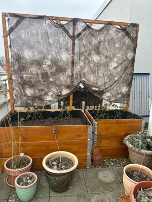 Hochbeet Sichtschutz Terrassenabgrenzung