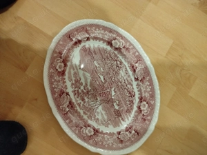 Adams Servierplatte English Scenic Rot Engl