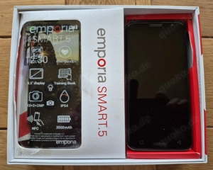  emporia SMART 5, schwarz, 64GB - Seniorentelefon   Seniorenhandy in sehr gutem Gebrauchtzustand Bild 4