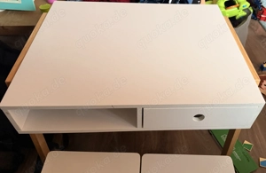 Kindertisch Maltisch mit zwei Stühlen 
