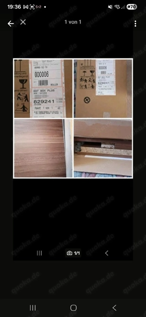 Neuer Nachtschrank Nussbraun - noch unaufgebaut