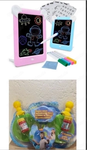 Kinder-set Malbord + Seifenblasen ab 3Jahren 