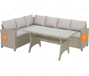 3-teiliges Lounge set mit Esstisch