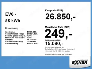Kia EV6 - 58 kWh ACC+LED+Navi+SHZ+Winterp.+2xKlima Bild 5