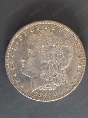One Silberdollar von 1891