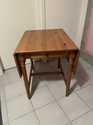 IKEA Ingatorp Klapptisch mit 2 Stühlen, natur