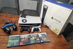 sony Playstation 5 Disk edition spiel Konsole mit 4 spielen und verpakung 